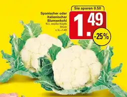 WEZ Spanischer oder italienischer Blumenkohl Angebot