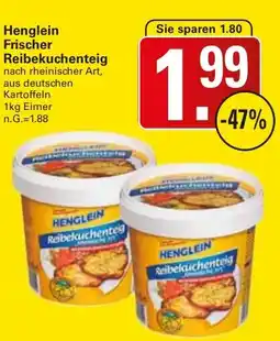 WEZ Henglein Frischer Reibekuchenteig Angebot