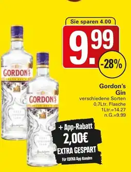 WEZ Gordon's Gin Angebot