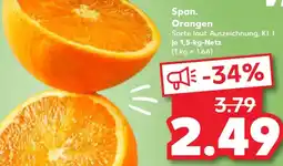 Kaufland Span. Orangen Angebot