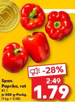 Kaufland Span. Paprika, rot Angebot
