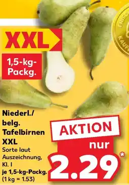 Kaufland Niederl./ belg. Tafelbirnen XXL Angebot