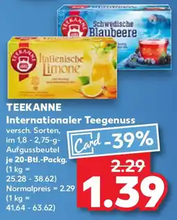 Kaufland TEEKANNE Internationaler Teegenuss Angebot