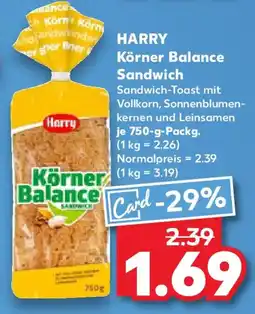 Kaufland HARRY Körner Balance Sandwich Angebot