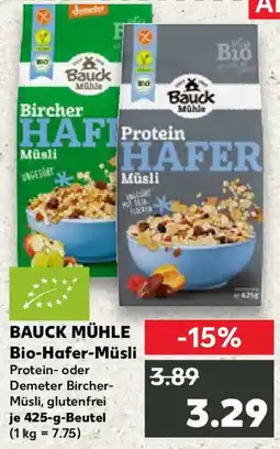 Kaufland BAUCK MÜHLE Bio-Hafer-Müsli Angebot