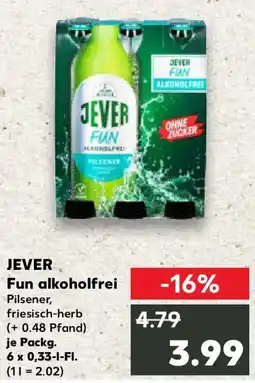 Kaufland JEVER Fun alkoholfrei Angebot