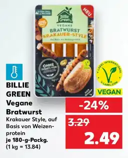 Kaufland BILLIE GREEN Vegane Bratwurst Angebot