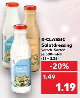 Kaufland K-CLASSIC Salatdressing Angebot