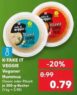 Kaufland K-TAKE IT VEGGIE Veganer Hummus Angebot