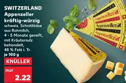 Kaufland SWITZERLAND Appenzeller kräftigwürzig Angebot