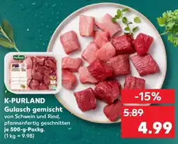 Kaufland K-PURLAND Gulasch gemischt Angebot