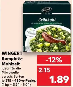 Kaufland WINGERT Komplett- Mahlze Angebot