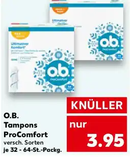 Kaufland O.B. Tampons ProComfort Angebot
