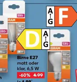 Kaufland OSRAM Birne E27 Angebot