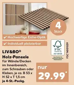 Kaufland LIV&BO Holz-Paneele Angebot
