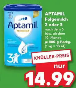 Kaufland APTAMIL Folgemilch 2 oder 3 Angebot