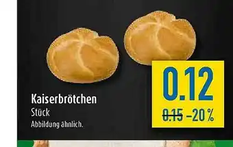 diska Kaiserbrötchen Angebot