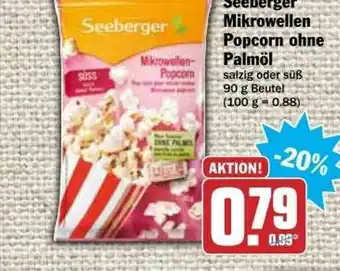 dodenhof Seeberger Mikrowellen Popcorn Ohne Palmöl Angebot