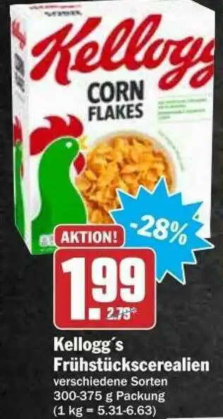 dodenhof Kellogg's Frühstückscerealien Angebot