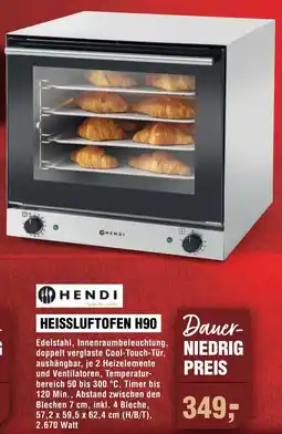 Handelshof Heissluftofen H90 HENDI Angebot