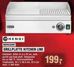 Handelshof HENDI Grillplatte kitchen line Angebot