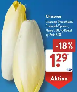 Aldi Süd Chicorée Angebot
