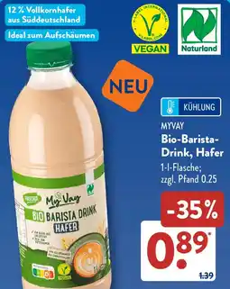 Aldi Süd MYVAY Bio-Barista Drink, Hafer Angebot