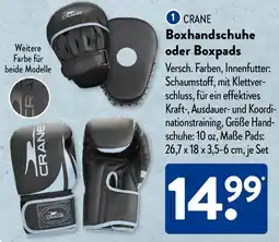 Aldi Süd CRANE Boxhandschuhe oder Boxpads Angebot