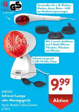 Aldi Süd AMBIANO Infrarot-Lampe oder Massagegerät Angebot