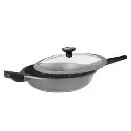 Netto Marken-Discount STONELINE Imagination PLUS Schmorpfanne 28 cm, mit abnehmbaren Griffen, mit Glasdeckel Angebot