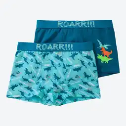 NKD Kinder-Jungen-Retroshorts mit Dino-Aufdruck, 2er-Pack Angebot