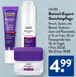 Aldi Süd LACURA Retinol-Expert Gesichtspflege Angebot
