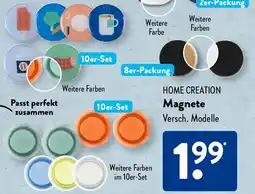Aldi Süd HOME CREATION Magnete Angebot