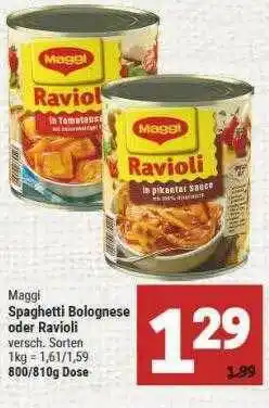 Marktkauf Maggi Spaghetti Bolognese Oder Ravioli Angebot