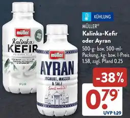 Aldi Süd MÜLLER Kalinka-Kefir oder Ayran Angebot