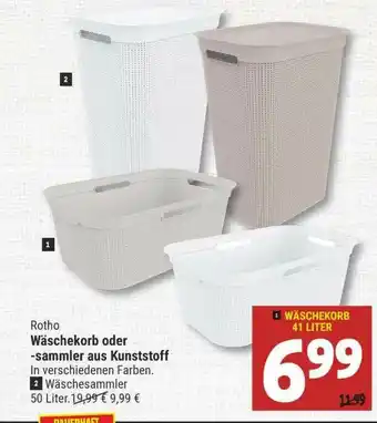 Marktkauf Rotho Wäschekorb Oder -sammler Aus Kunststoff Angebot