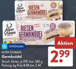 Aldi Süd ALPEN SCHMAUS Germknödel Angebot