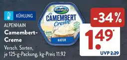 Aldi Süd ALPENHAIN Camembert Creme Angebot