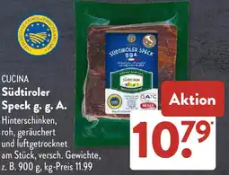 Aldi Süd CUCINA Südtiroler Speck g. g. A. Angebot