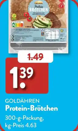 Aldi Süd GOLDÄHREN Protein-Brötchen Angebot