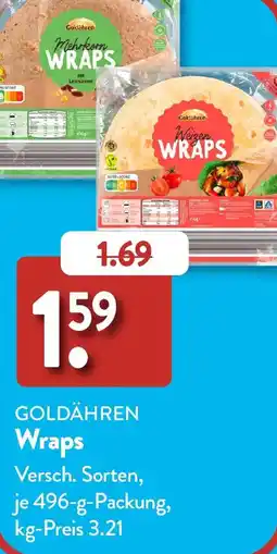 Aldi Süd GOLDÄHREN Wraps Angebot