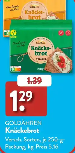 Aldi Süd GOLDÄHREN Knäckebrot Angebot