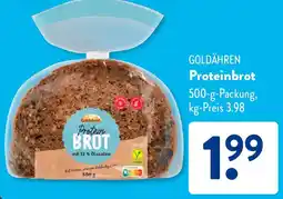 Aldi Süd GOLDÄHREN Proteinbrot Angebot