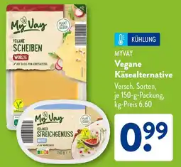 Aldi Süd MYVAY Vegane Käsealternative Angebot