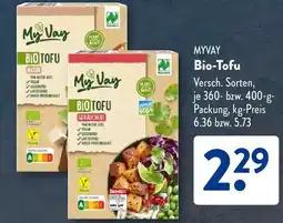 Aldi Süd MYVAY Bio-Tofu Angebot