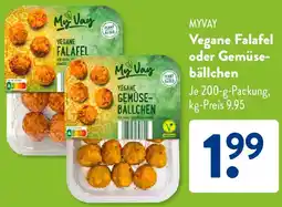 Aldi Süd MYVAY Vegane Falafel oder Gemüsebällchen Angebot