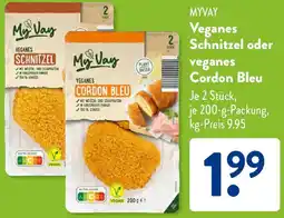 Aldi Süd MYVAY Veganes Schnitzel oder veganes Cordon Bleu Angebot