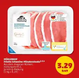PENNY MÜHLENHOF Frische Schweine-Minutensteaks Angebot