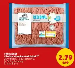 PENNY MÜHLENHOF Frisches Schweine-Hackfleisch Angebot