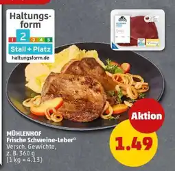 PENNY MÜHLENHOF Frische Schweine-Leber Angebot